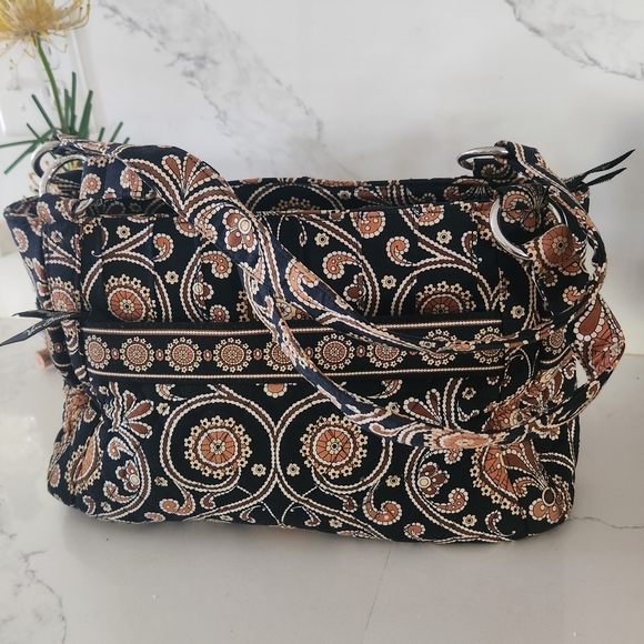 Vera Bradley EUC Y2K Brown Caffe Quilted Shoulder Bag - Picture 1 of 16